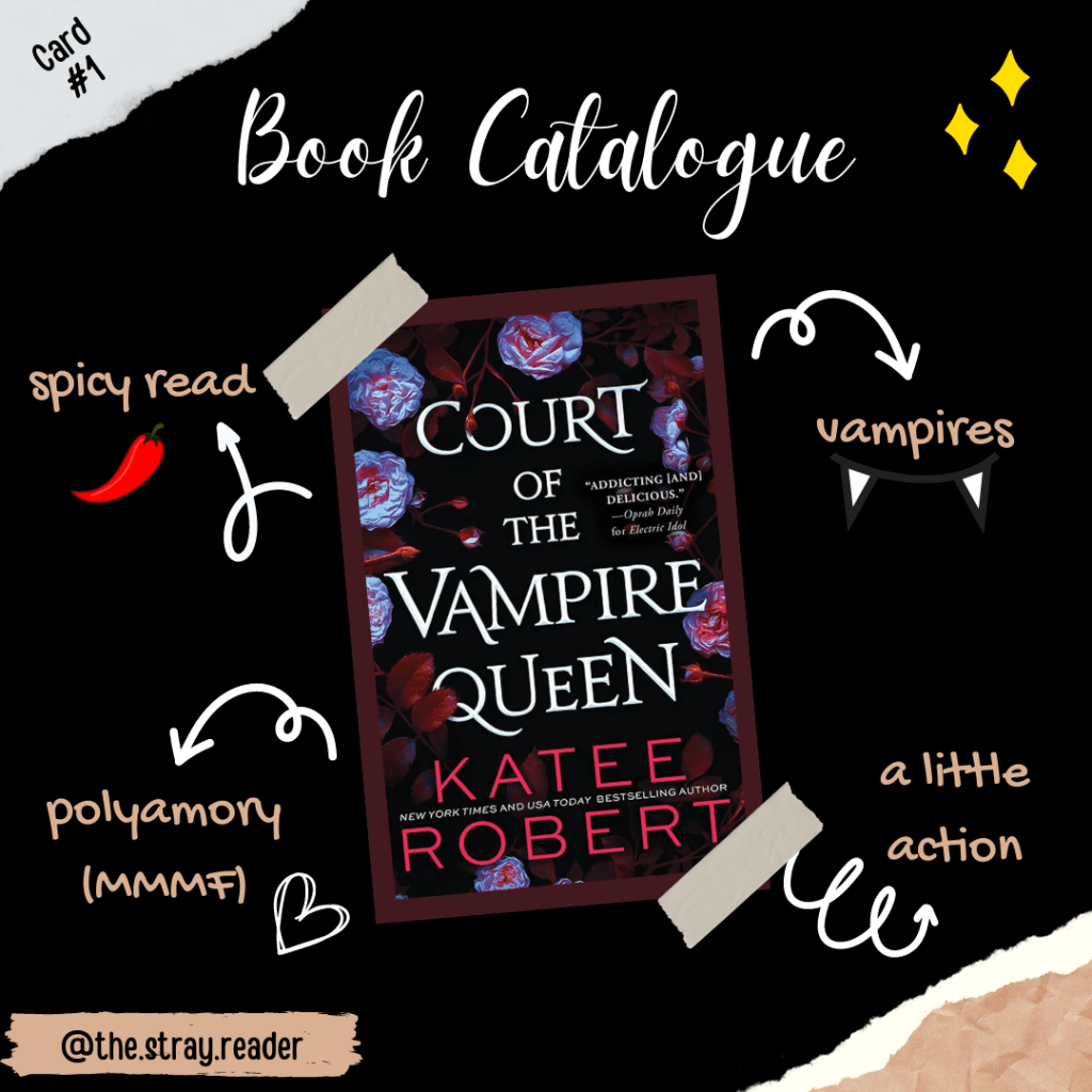 Book Catalogue Card #1: Court of the Vampire&nbsp;Queen