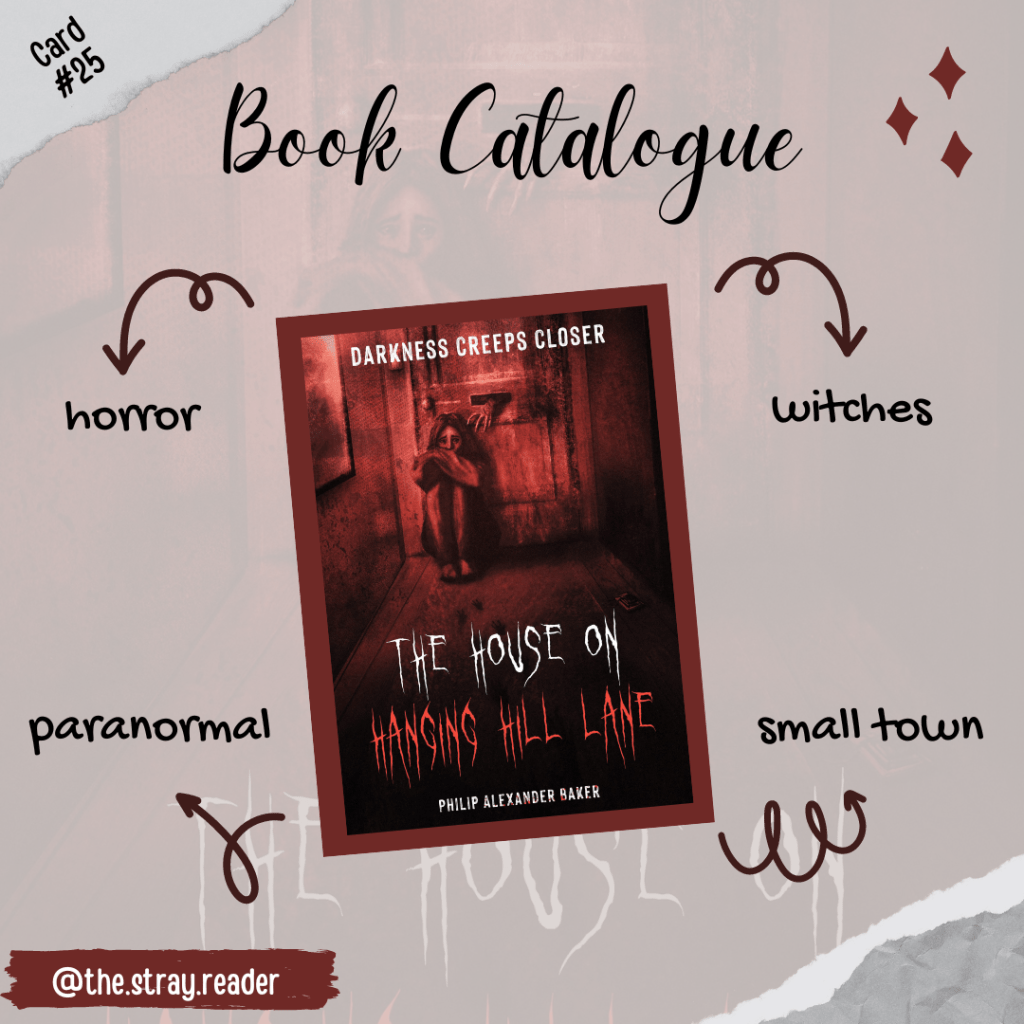 Book Catalogue Card #25:  The House on Hanging Hill&nbsp;Lane